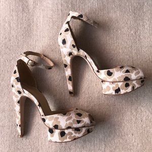 Zara basic leopard print heels
